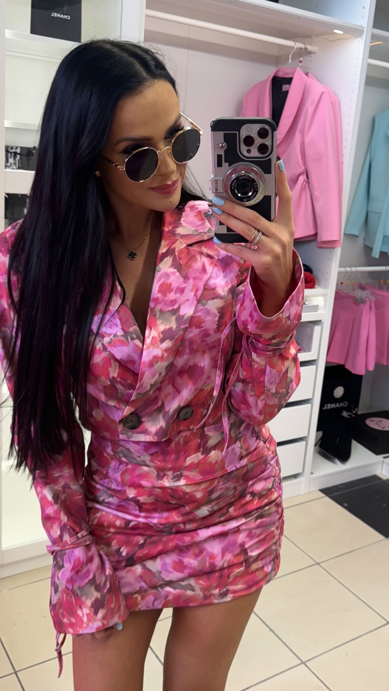 Marynarka jeans La Milla w kwiaty