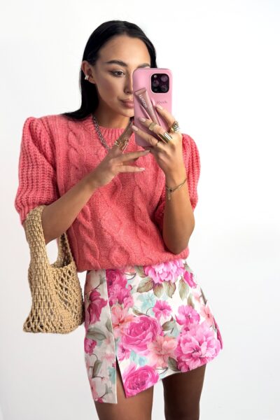 Sweter z krótkim rękawem La Milla koralowy