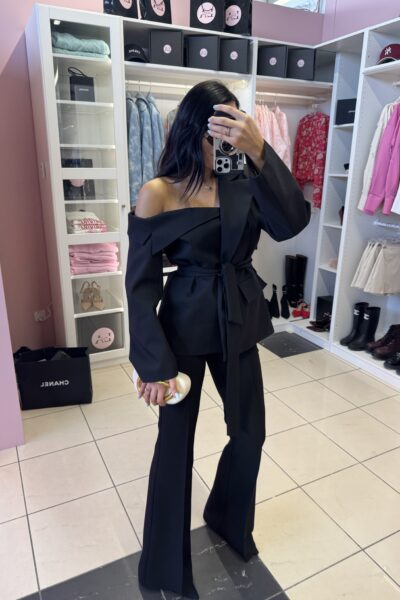 Eleganckie spodnie dzwony La Milla czarne