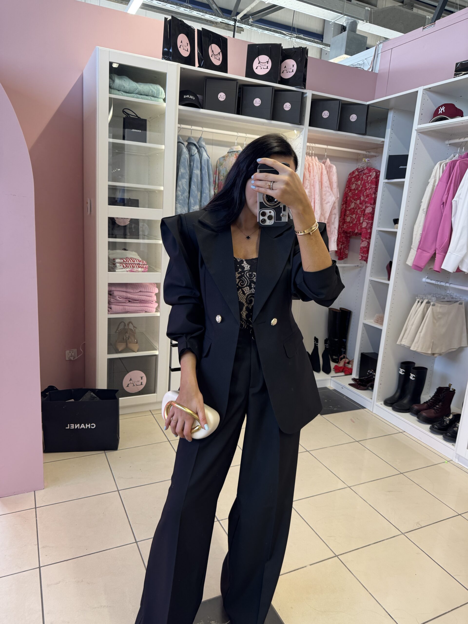 Spodnie klasyczne La Milla czarne