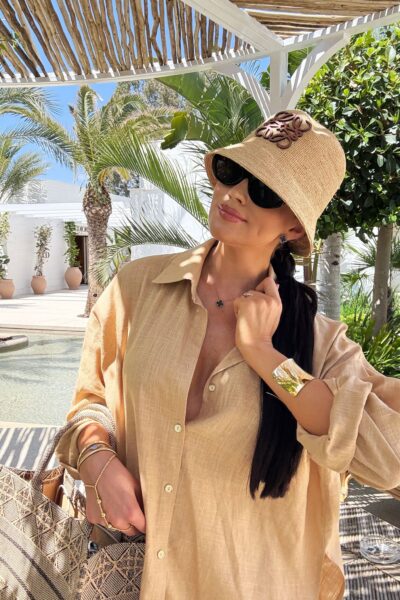 Lniana koszula La Milla beżowa