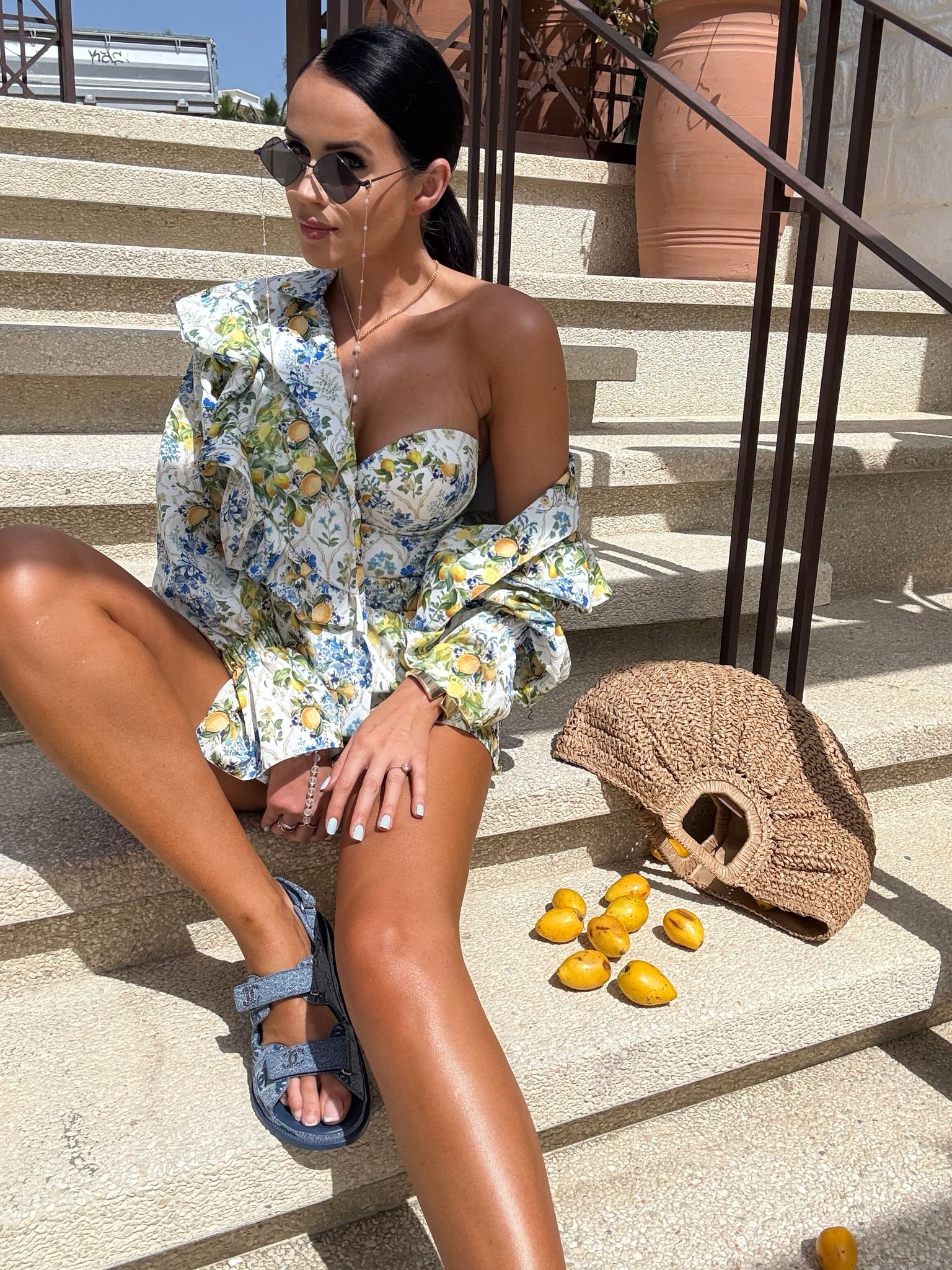 Body gorsetowe cytryny La Milla