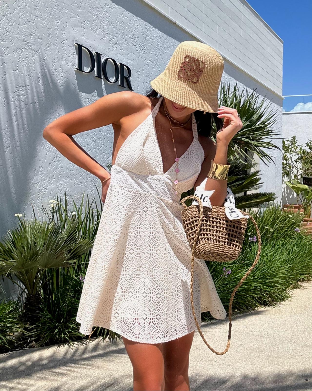 Sukienka ażurowa La Milla jasny beż