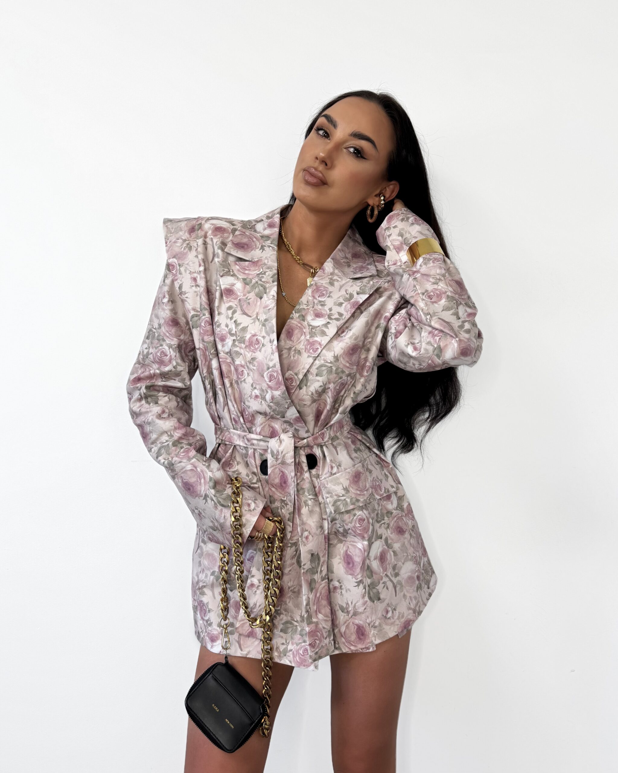 Marynarka La Milla Wigilia pudrowa w róże