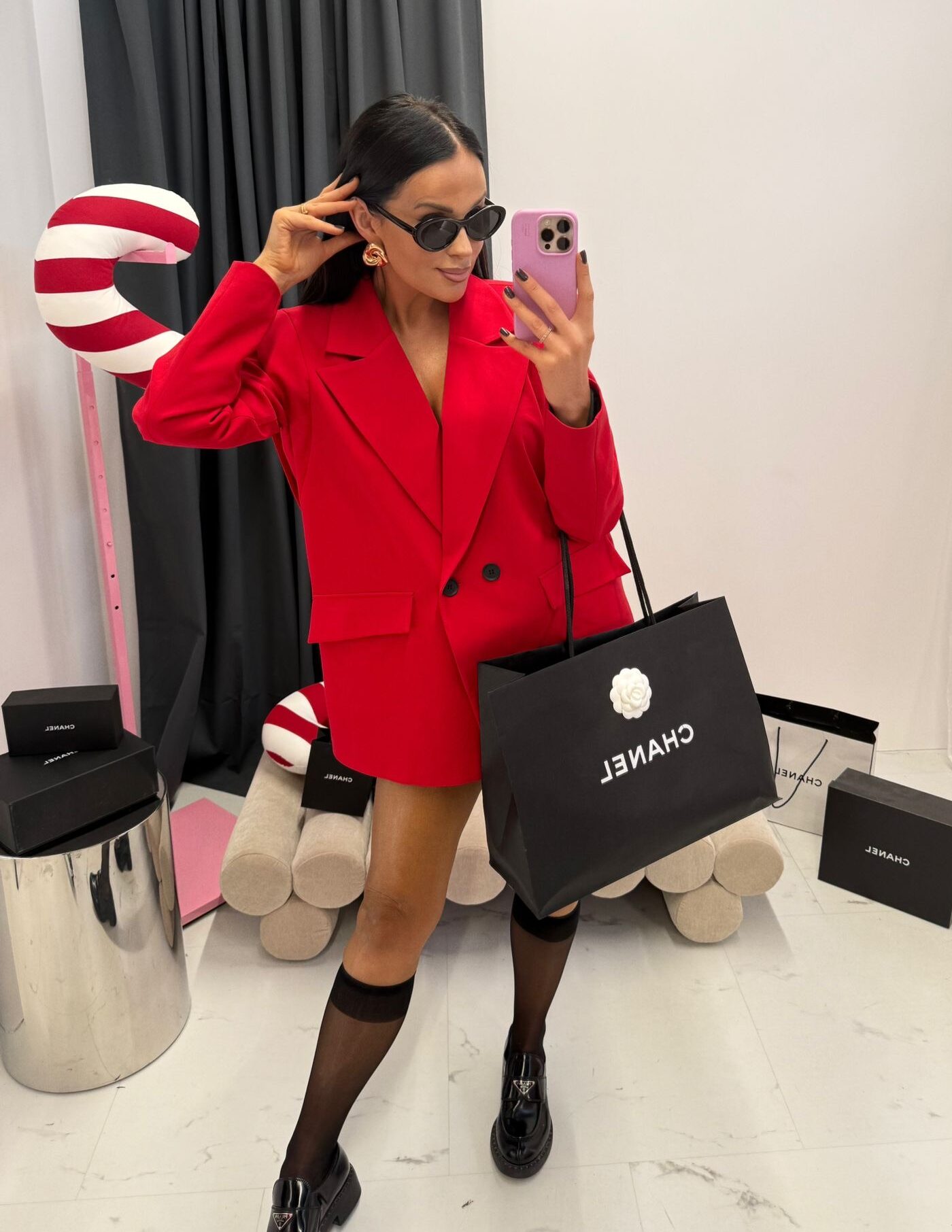 Marynarka La Milla Wigilia czerwona - obrazek 7