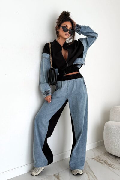 Komplet jeansowy URBAN EDGE Black&Blue