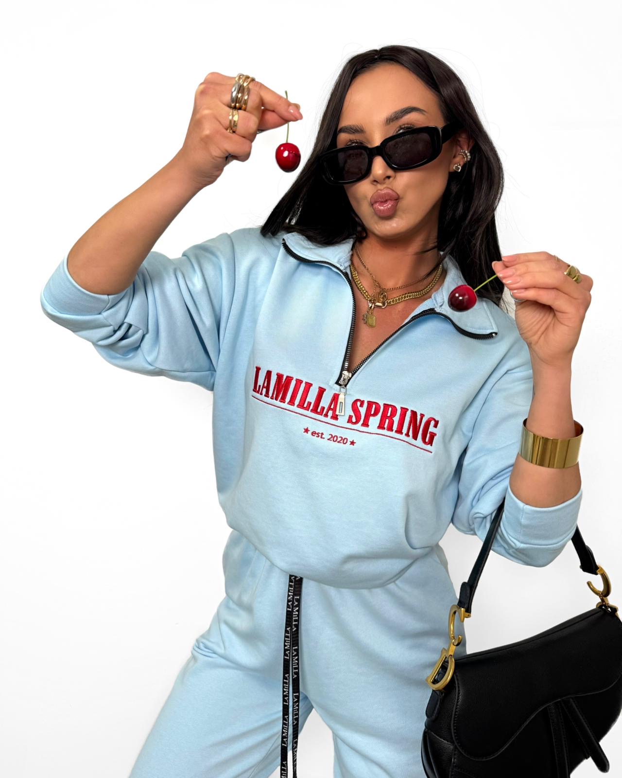 Komplet dresowy La Milla Spring błękitny - obrazek 2