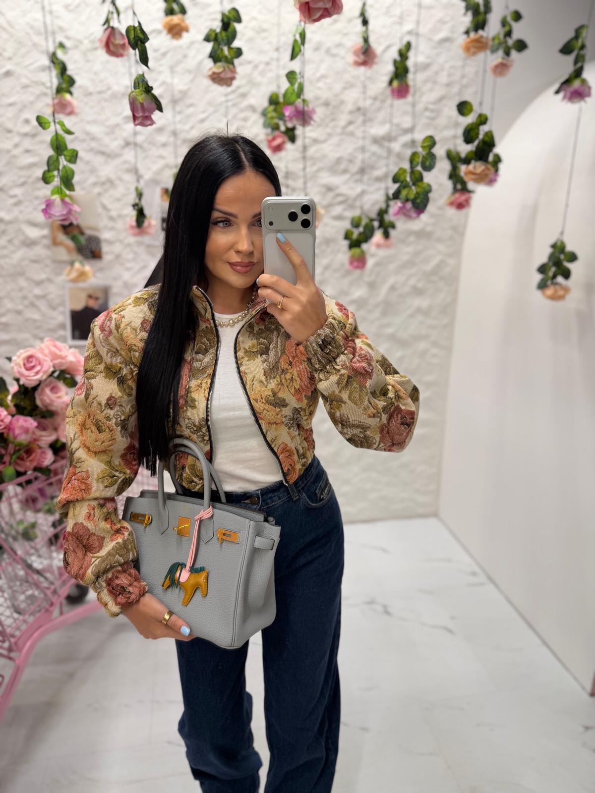 Kurtka bomberka żakardowa La Milla Rosalia - obrazek 2