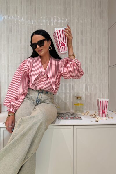 Koszula La Milla w paski różowa