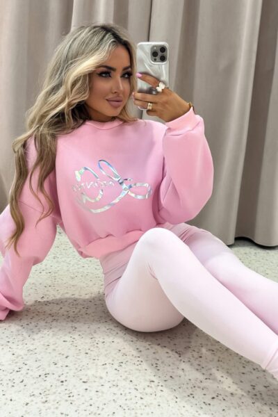 Komplet Holo La Monne różowy