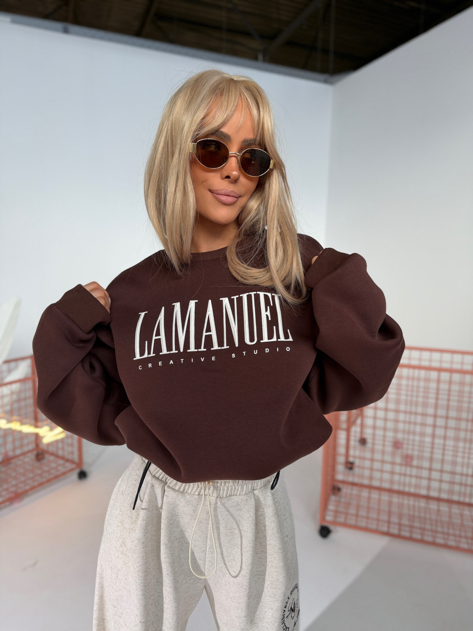 Bluza LAMANUEL CREATIVE czekolada - obrazek 5