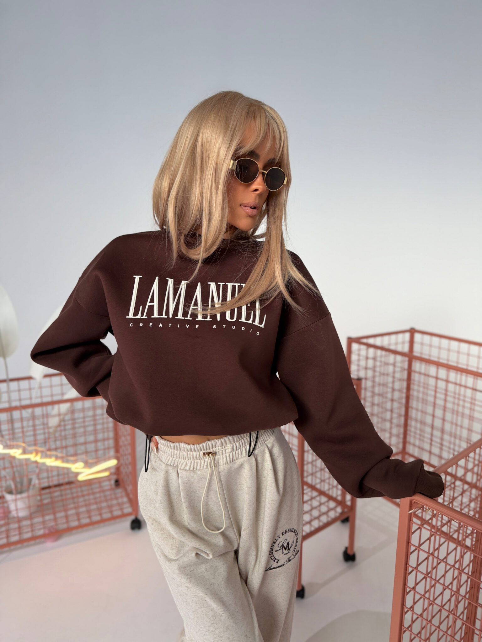 Bluza LAMANUEL CREATIVE czekolada - obrazek 7