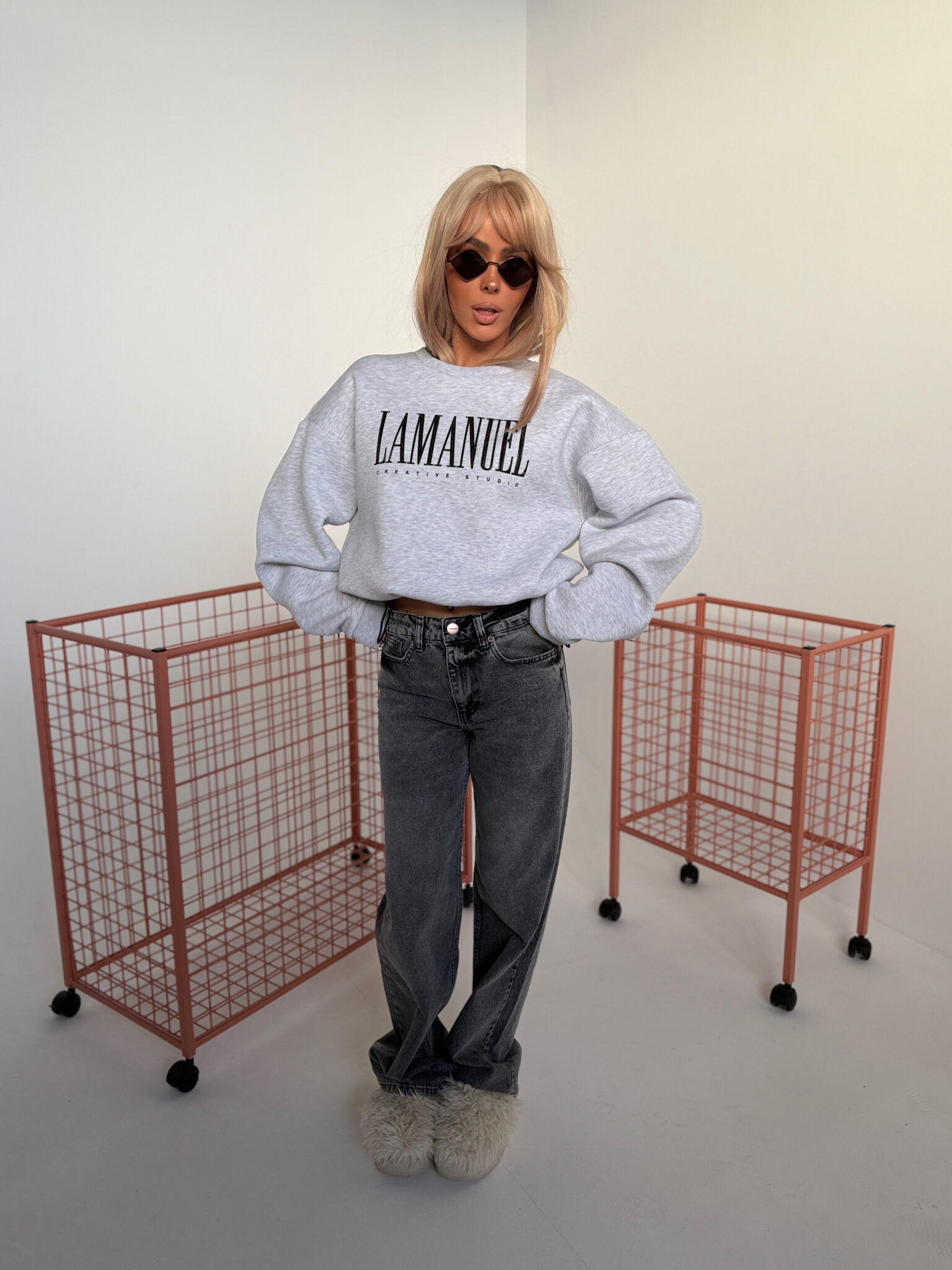 Bluza LAMANUEL CREATIVE melanż - obrazek 4