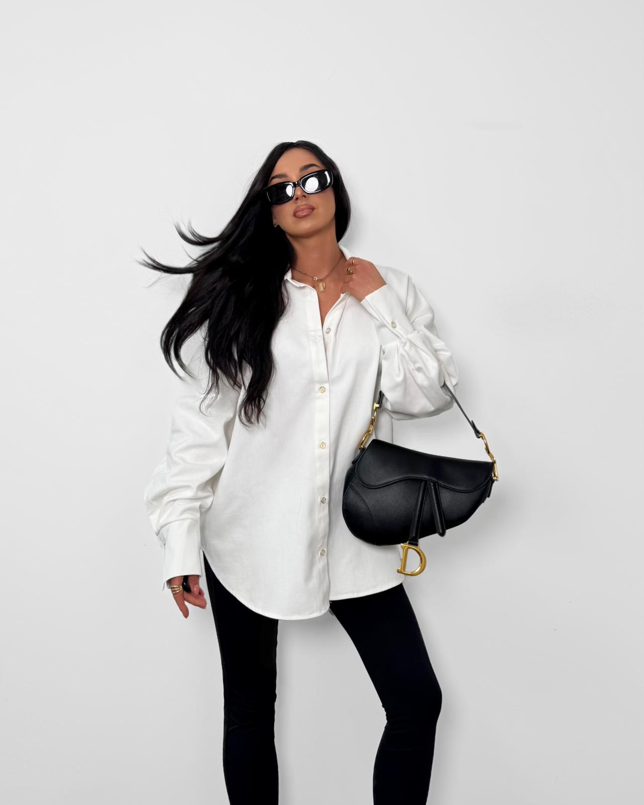 Koszula jeansowa Club-La Milla biała - obrazek 3