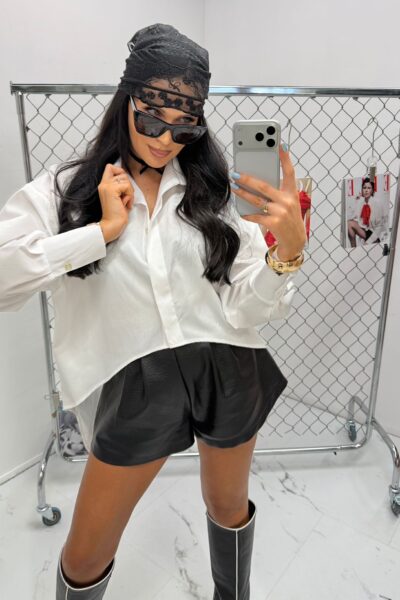 Koszula La Milla z krótszym przodem biała