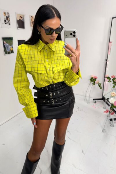 Koszula La Milla w kratę żółta