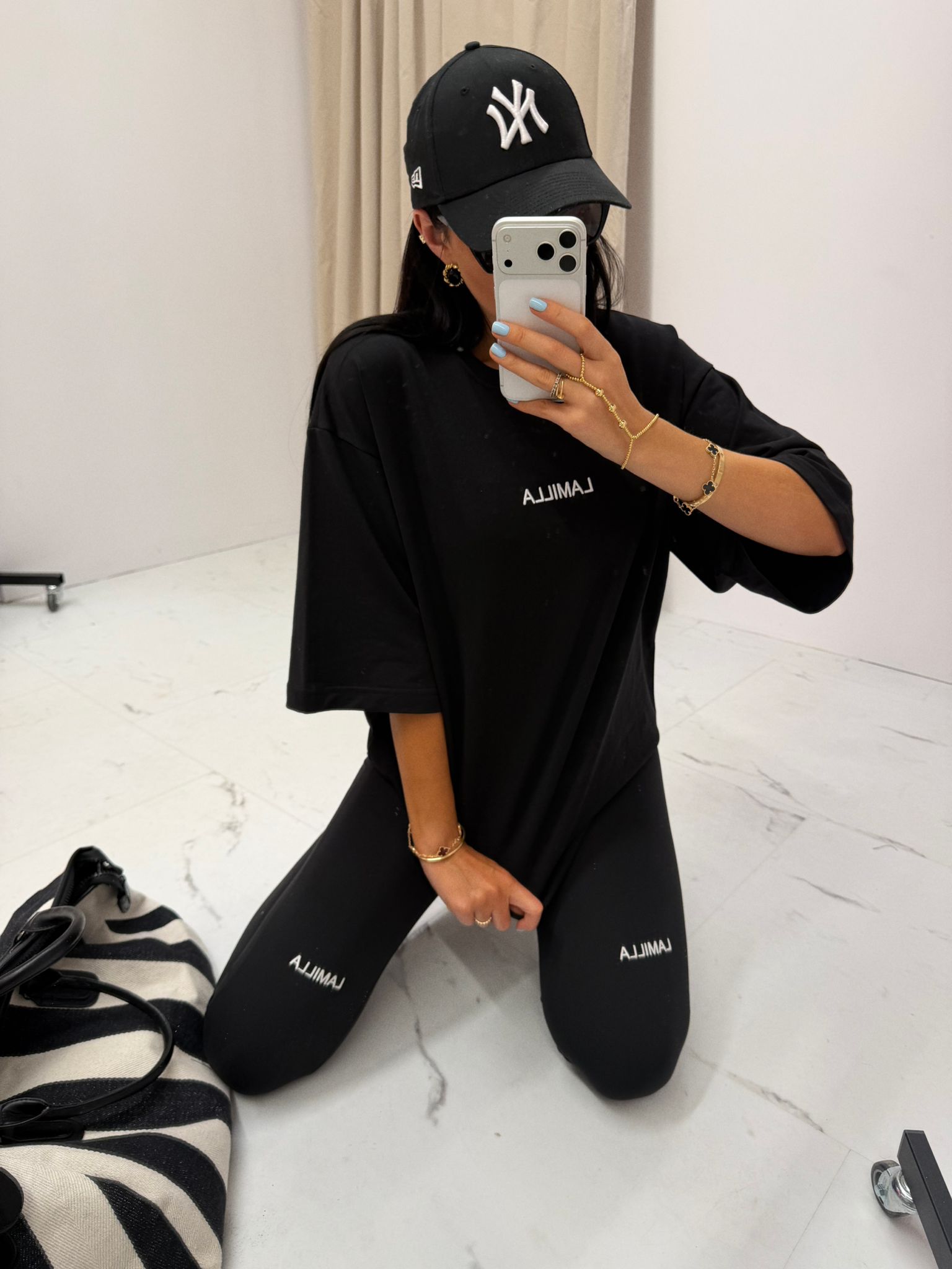 Legginsy La Milla z logo czarne - obrazek 5