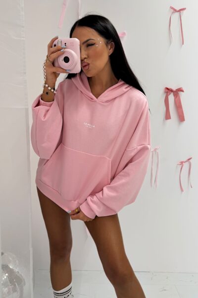 Bluza z kapturem La Milla różowa