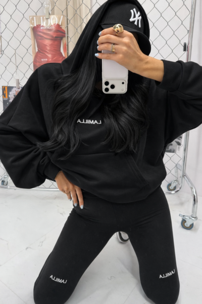 Bluza z kapturem La Milla czarna
