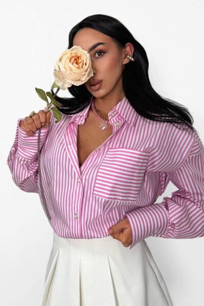 Koszula La Milla jasnoróżowa w paski