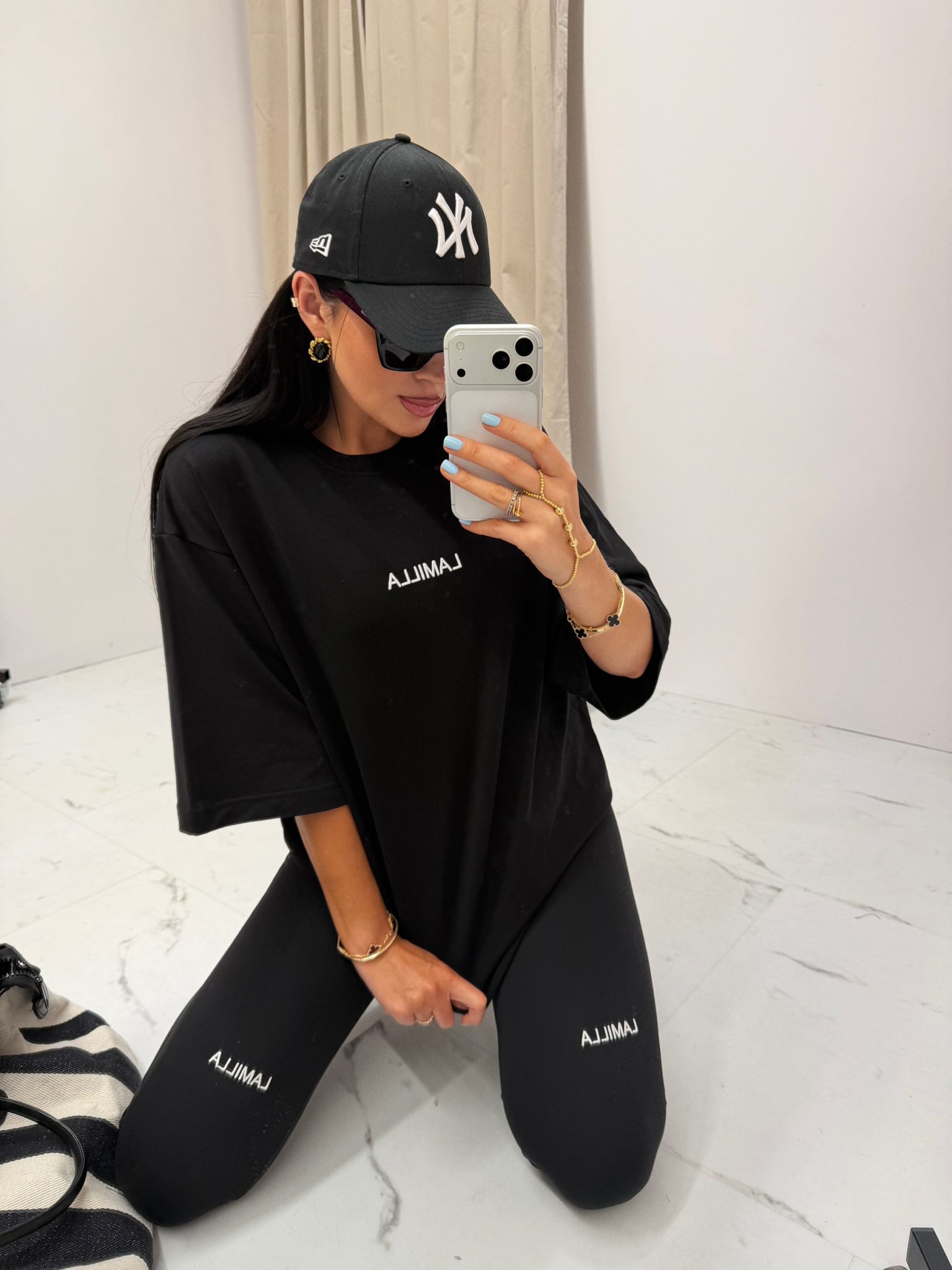 Legginsy La Milla z logo czarne - obrazek 4