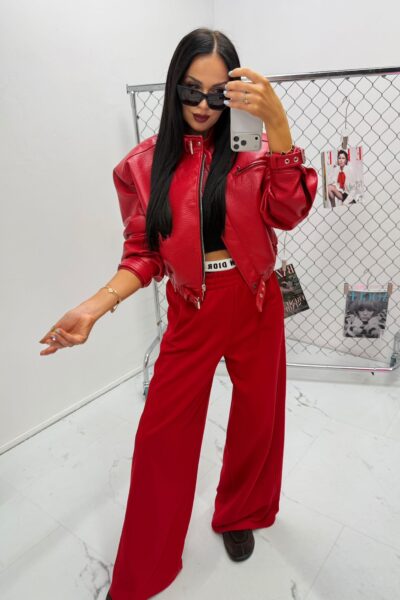 Spodnie dresowe La Milla czerwone