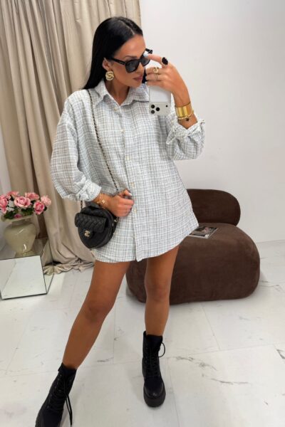 Komplet dwuczęściowy La Milla Coco błękitno-szary