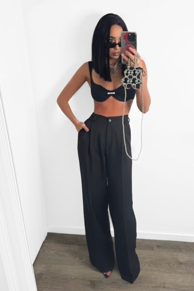 Spodnie klasyczne La Milla czarne