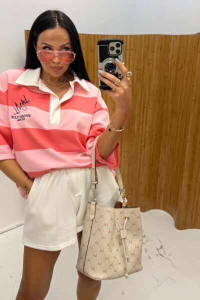 Bluza Polo La Milla koralowo-różowa