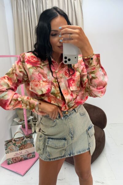 Koszula La Milla w kwiaty multikolor