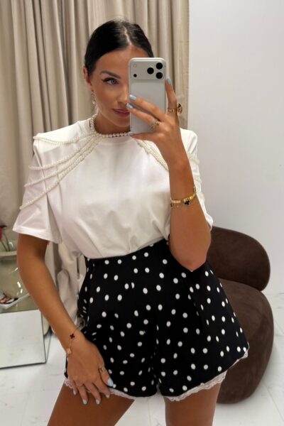 T-shirt La Milla Classy śmietankowy