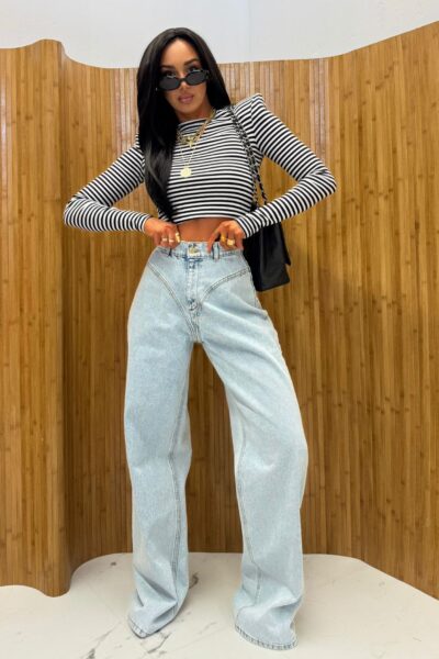 Spodnie La Milla stringi jasny jeans