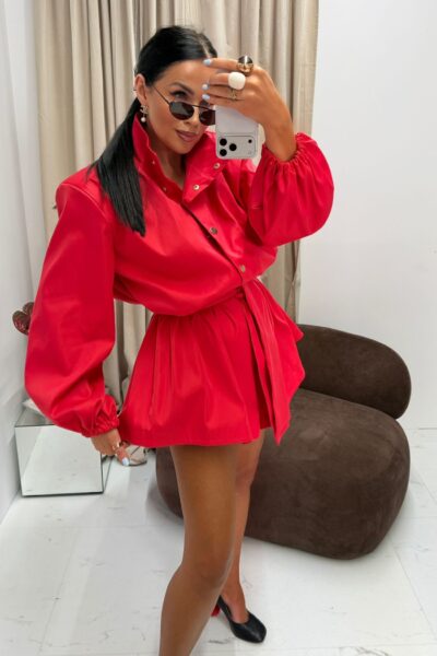 Kombinezon ze stójką La Milla malinowy