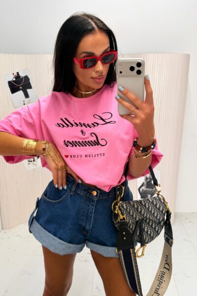 T-shirt La Milla Summer różowy