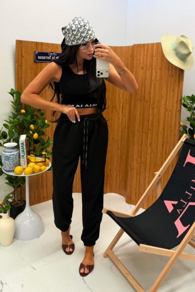 Spodnie dresowe La Milla Pump czarne